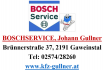 BOSCHSERVICE, Johann Gullner