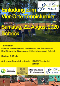 Vier-Orte-Tennisturnier in Schrick