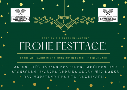 Frohe Festtage